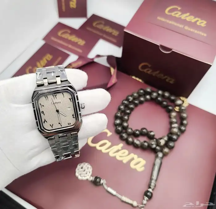 ساعات Catera الأنيقة للرجال مع مسبحة فخمة 3