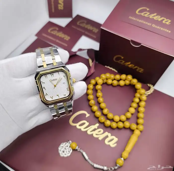 ساعات Catera الأنيقة للرجال مع مسبحة فخمة 7