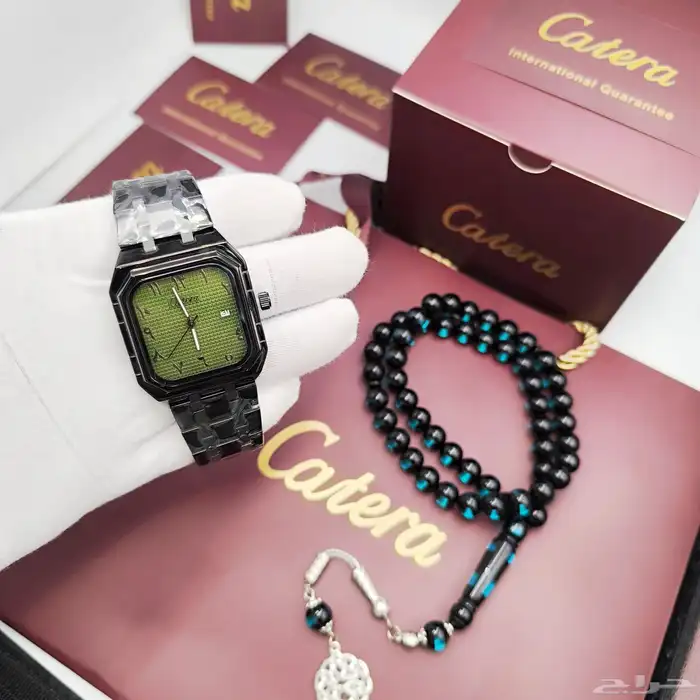 ساعات Catera الأنيقة للرجال مع مسبحة فخمة 2