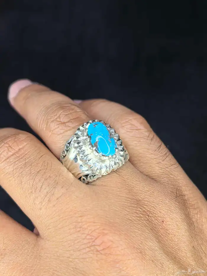 خواتم فضة فيروز نيشابوري صياغة ( عباسي H ) 11