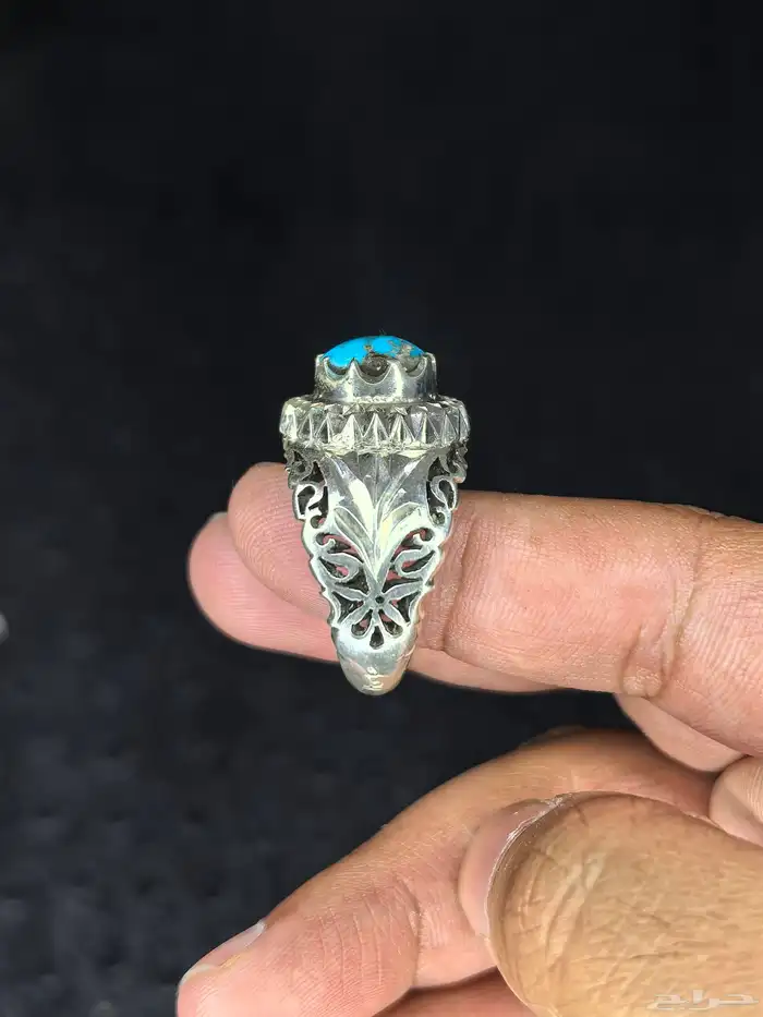 خواتم فضة فيروز نيشابوري صياغة ( عباسي H ) 19