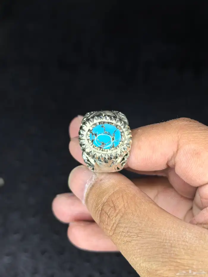 خواتم فضة فيروز نيشابوري صياغة ( عباسي H ) 6