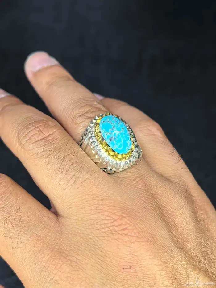 خواتم فضة فيروز نيشابوري صياغة ( عباسي H ) 17