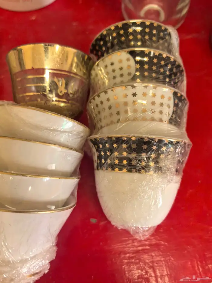 مجموعة كأسات شعارات متعدده للشاهي والمناسبات 6