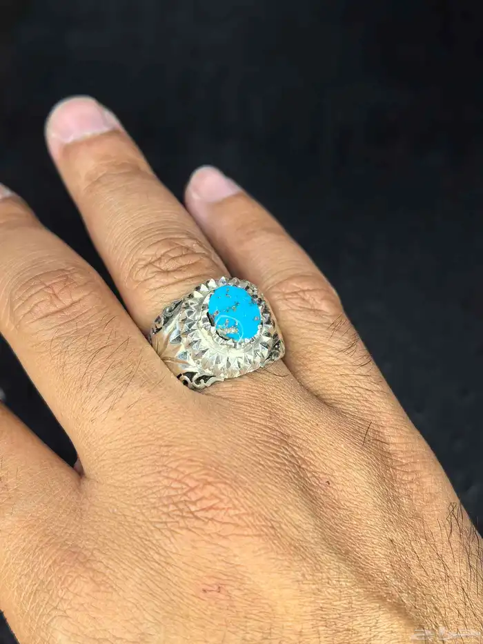 خواتم فضة فيروز نيشابوري صياغة ( عباسي H ) 20