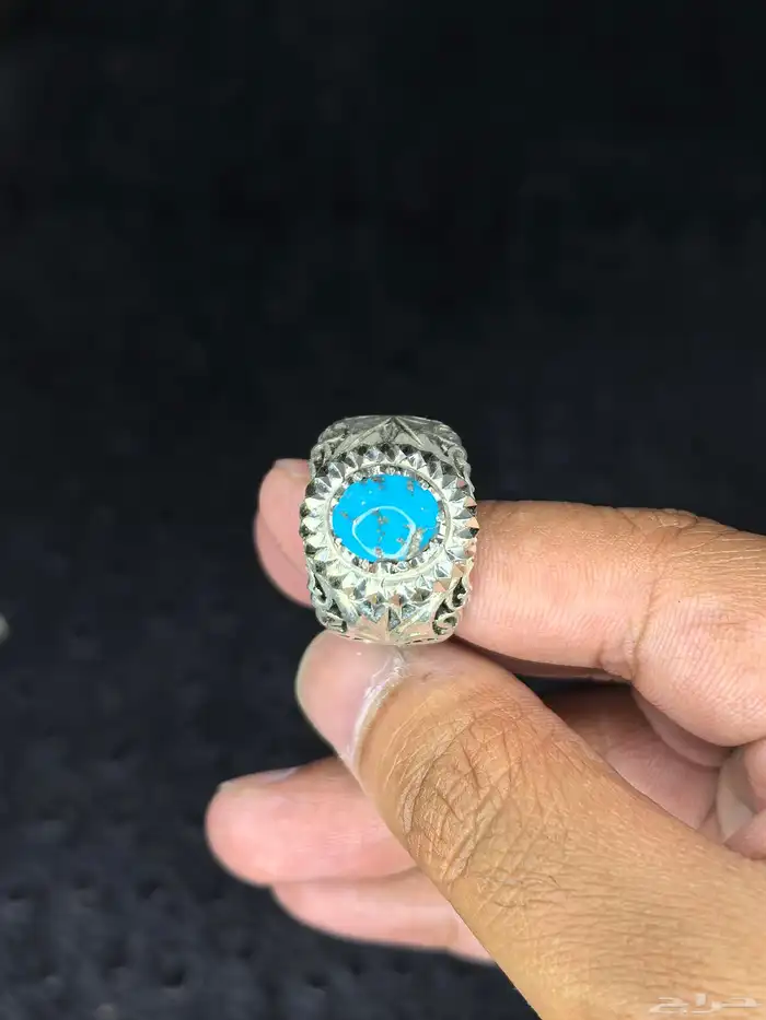 خواتم فضة فيروز نيشابوري صياغة ( عباسي H ) 18