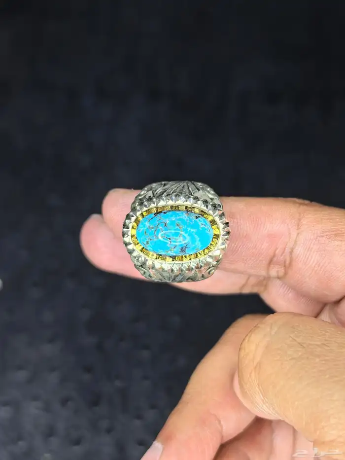 خواتم فضة فيروز نيشابوري صياغة ( عباسي H ) 15