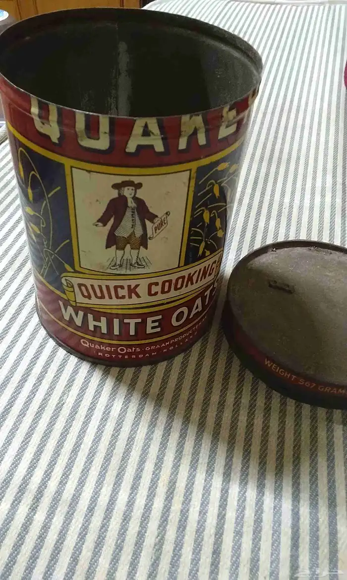 علبة كويكر شوفان من عام 1930 4