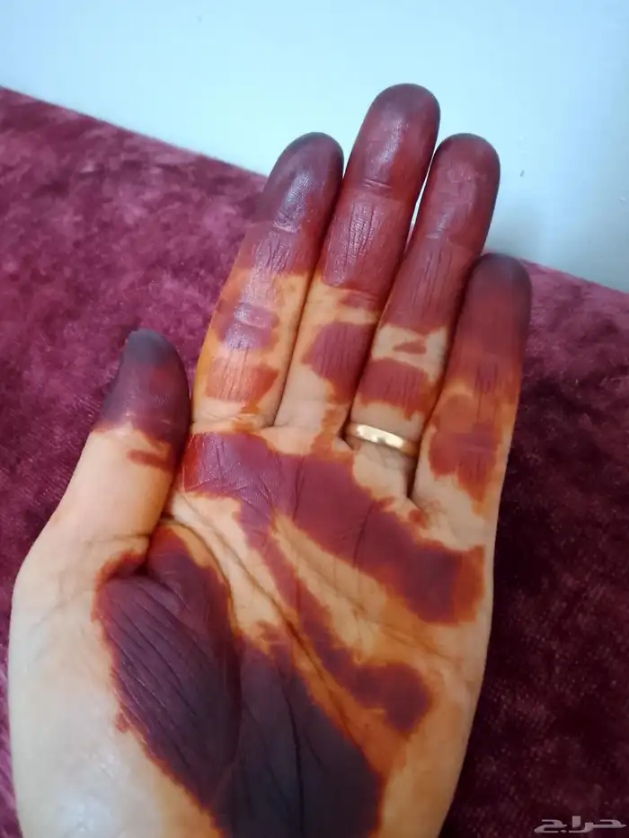 بيع حنا طبعي جاهز وهذة االون 6