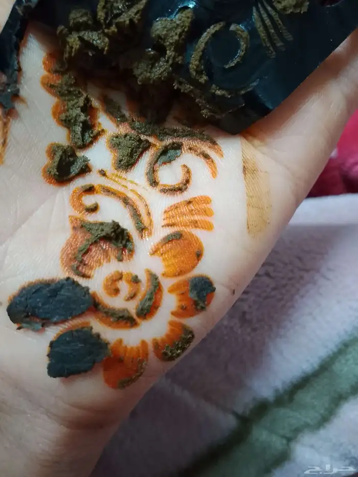 بيع حنا طبعي جاهز وهذة االون 2