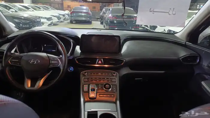 هيونداي سنتافي رصاصي 2022 ديزل بطاقة جمركية وارد كوريا 10