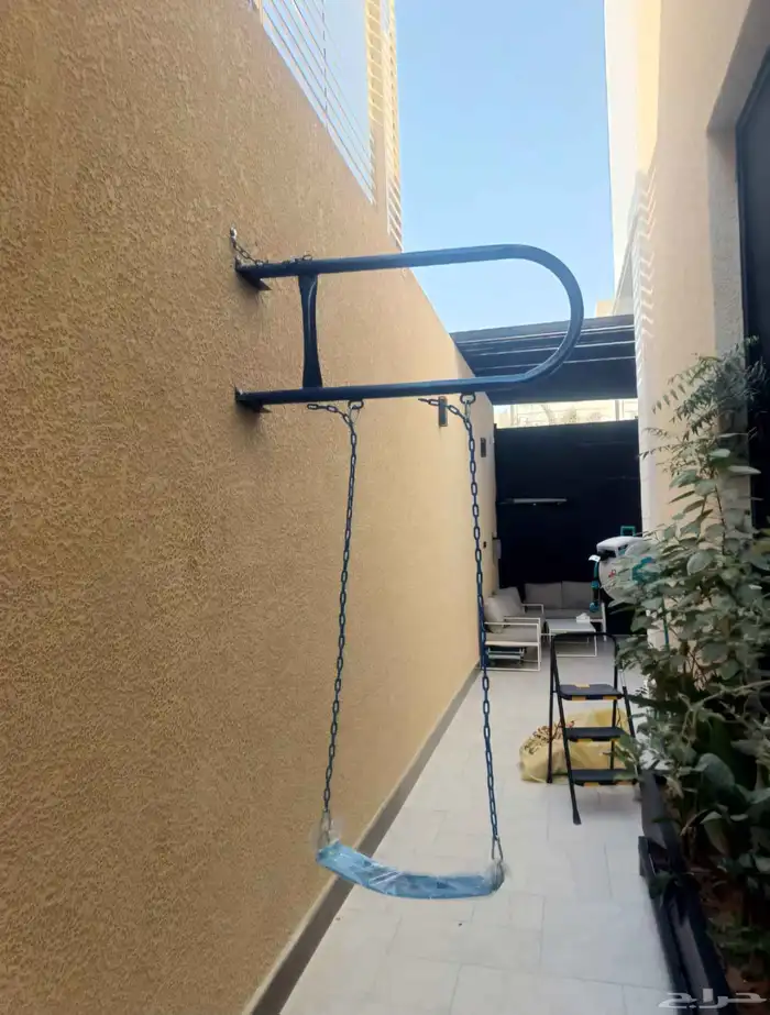 أرجوحة حديد جدارية قوية ومريحة   أرجوحة حوش خارجية للكبار 3