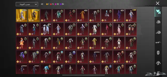 حساب ببجي للبيع 10