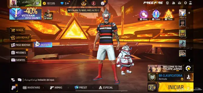 حساب العبه فاري فاير البيع مستوى 67 حساب مربوط فيسبوك 250 0