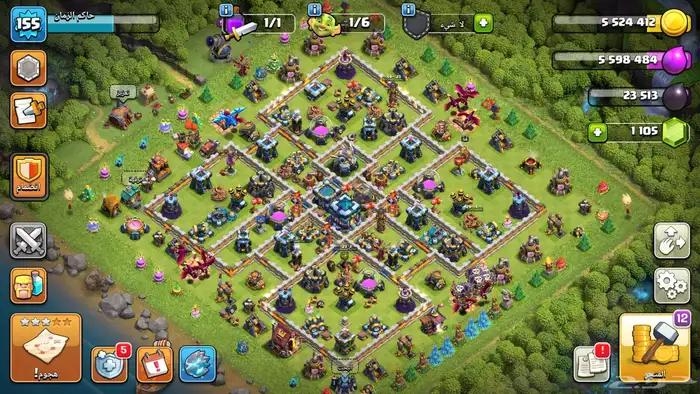 ثلاث قريات كلاش سعر عرطة وحدة 16 شبة ماكس ووحدة 13 ووحدة 12 1