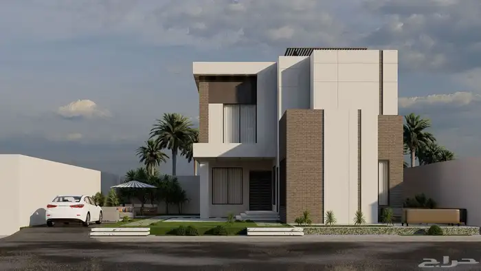 واجهة بيتك تترك الانطباع الأول تصميم واجهات فلل احترافية 2