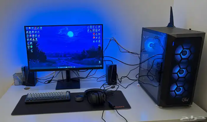 كمبيوترgaming pc rtx 4070ti super Ryzen 7700x وشاشة 2k 0