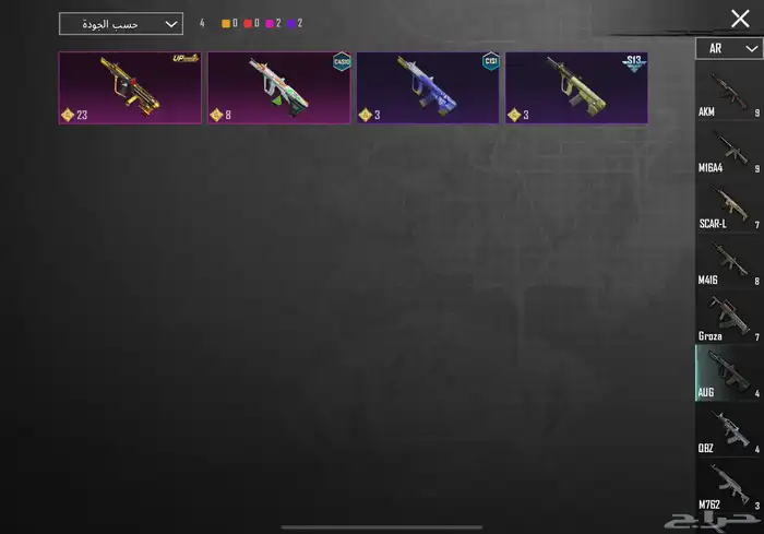 حساب ببجي لفل77 10