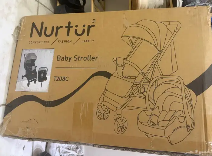 سياره اطفال مع كرسي ماركه نورتر ما انفك كرتونه 1