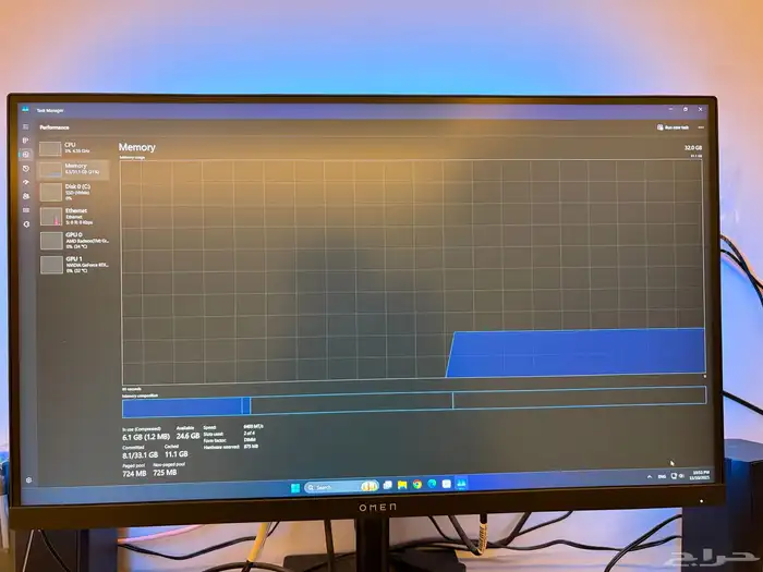 كمبيوترgaming pc rtx 4070ti super Ryzen 7700x وشاشة 2k 11