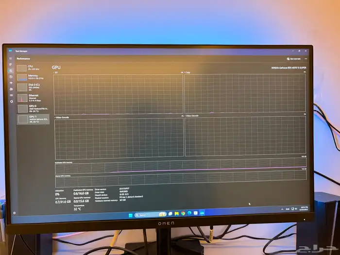 كمبيوترgaming pc rtx 4070ti super Ryzen 7700x وشاشة 2k 9