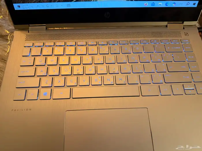 لابتوب hp يعمل أيضا باللمس ويطوا بالكامل بحالة ممتازة 0