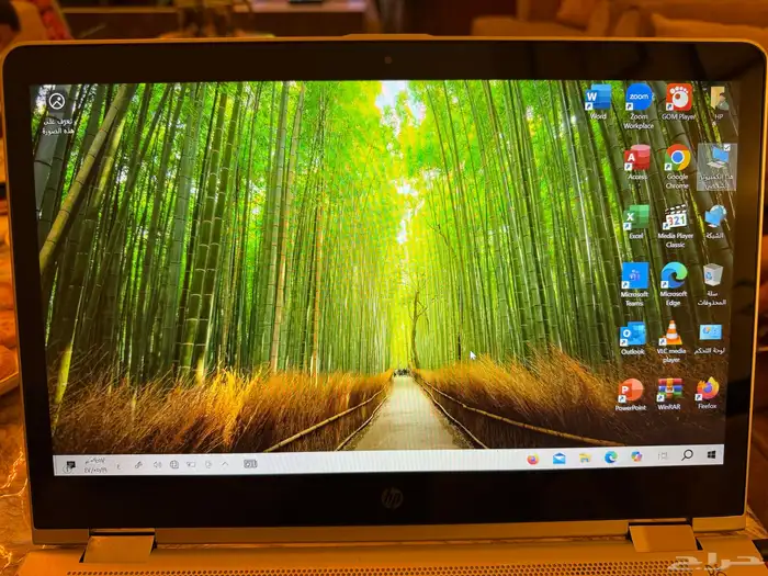 لابتوب hp يعمل أيضا باللمس ويطوا بالكامل بحالة ممتازة 1