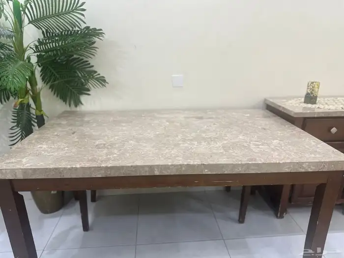 طاولة طعام رخام ثقيل 0