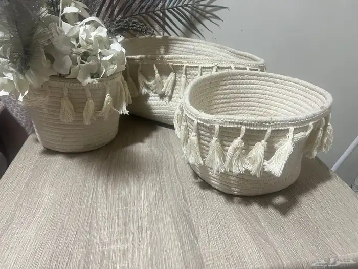 تحف سلال طقم عدد 3 قطع وكتب زينة عدد 3 قطع 1