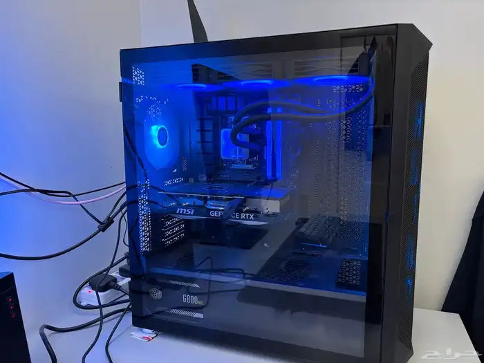 كمبيوترgaming pc rtx 4070ti super Ryzen 7700x وشاشة 2k 3