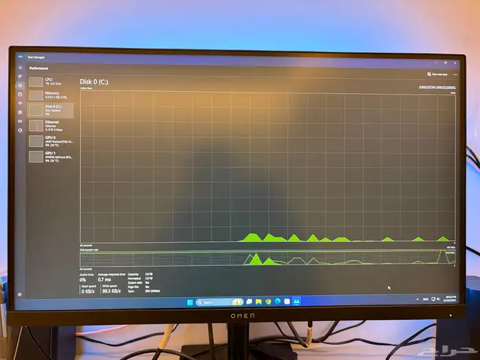 كمبيوترgaming pc rtx 4070ti super Ryzen 7700x وشاشة 2k 10