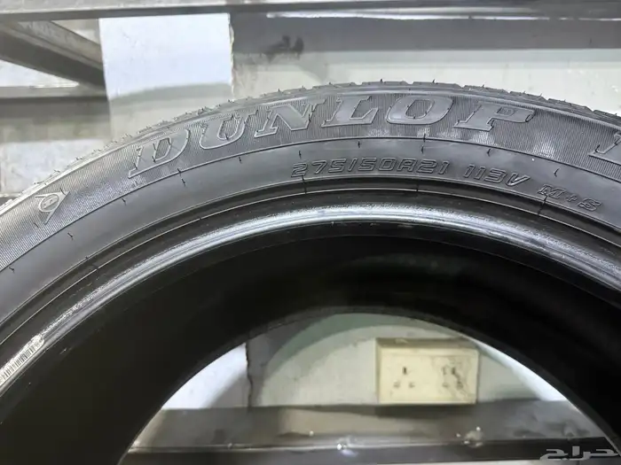 4طقم كفرات دنلوب ياباني مقاس 275 50 21 2