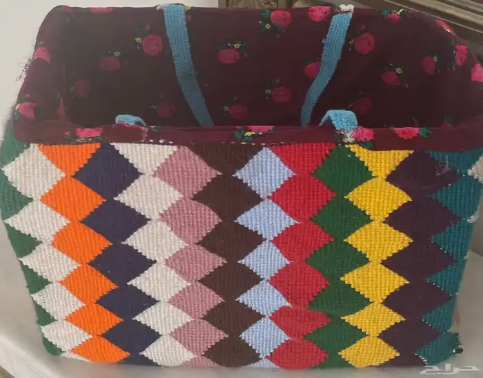 سلاله قهوه شغل يدوي بصوف 0