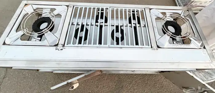 قز - موقد 6 عين استيل مع فرن استيل 3