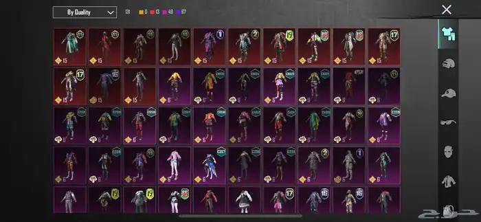 حساب ببجي على السوم 15