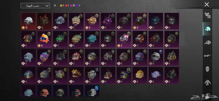 سلام عليكم اعرض لكم حساب ببجي اسطوري فيه امفورين كلهم كل مس 7