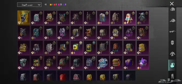 سلام عليكم اعرض لكم حساب ببجي اسطوري فيه امفورين كلهم كل مس 11