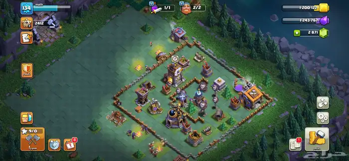 حساب كلاش رويال و كلاش اوف كلانس 22