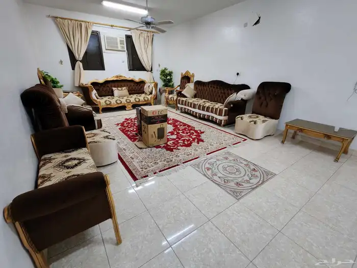 كنب مستعمل وطني 9 قطع بحالة جيدة جدا للبيع 3