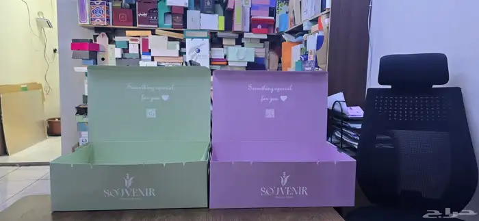 طباعة بوكسات ورد بوكس هدايا تغليف مطبوعات لوغو وشعار المحل 1