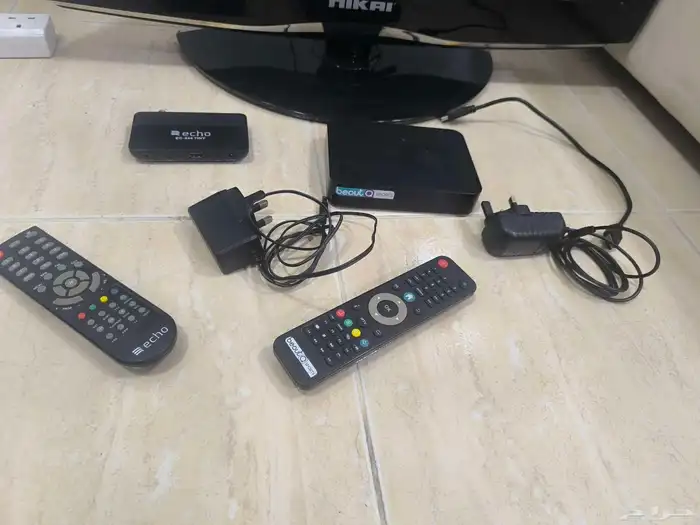 تلفزيون شاشة 32 انش مع رسيفر عادي ورسيفر بي اوت كيو Bout Q 1