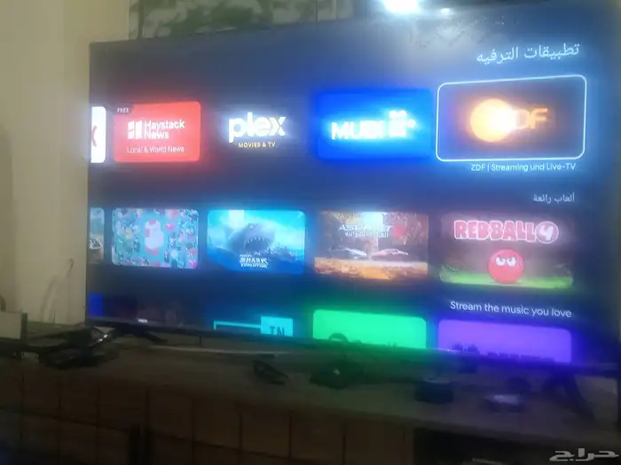 شاشه كلاس برو سمارت 55بوصه استخدام اقل من شهر ضمان سنتين 0