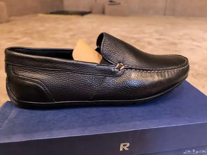 شوز رجالي جلد طبيعي مقاس 44 2