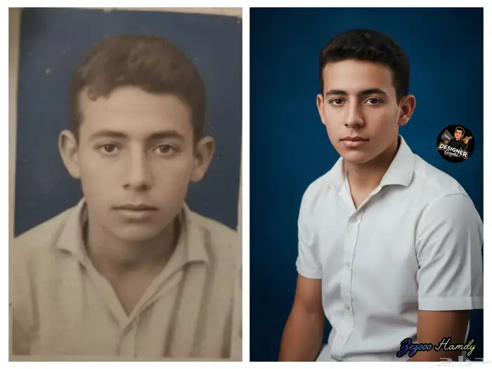 توضيح وتحسين جودة الصورة القديمة HD فقط تواصل معانا 1