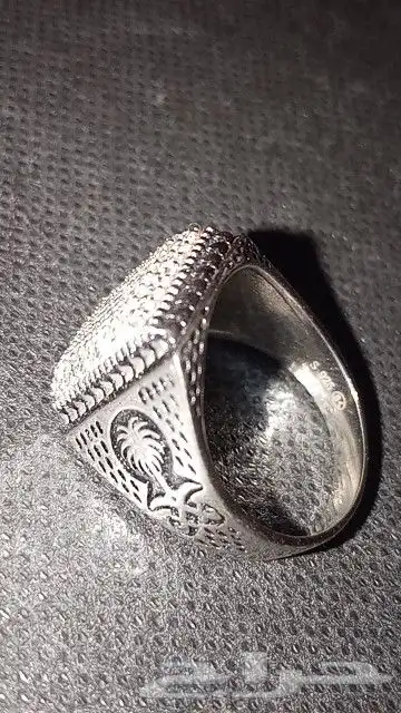 خاتم فضه عيار925 2