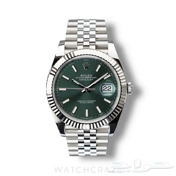 Rolex date just Green Mint 41 mm رولكس ديت جست 0
