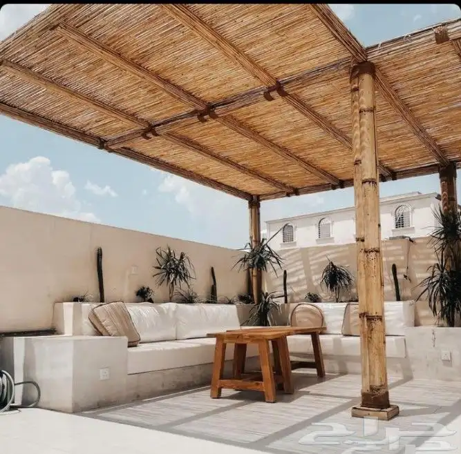 مظلات سواتر خيزران الباكستاني والقش الافريقي وجميع انواع اعم 9