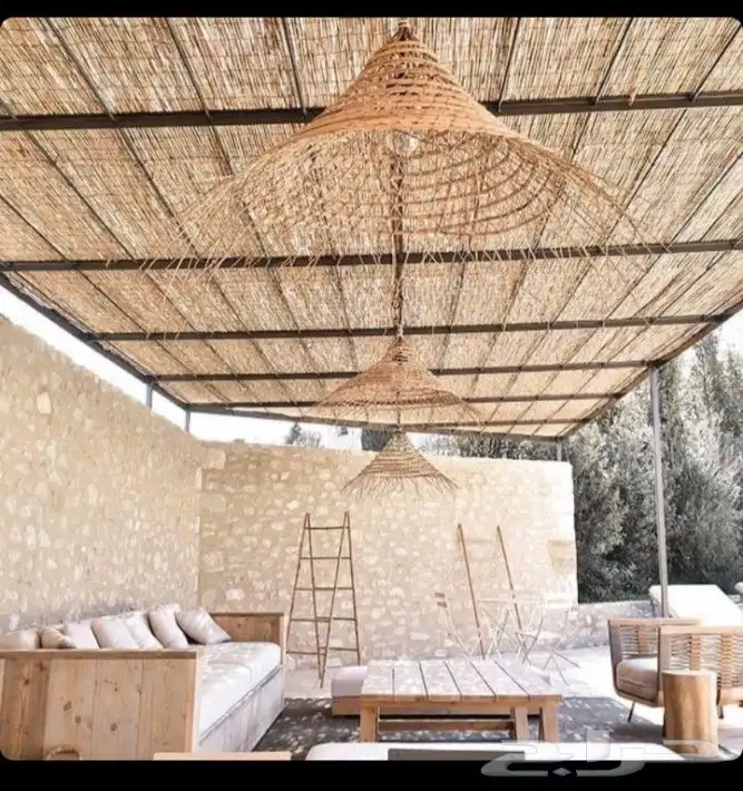 مظلات سواتر خيزران الباكستاني والقش الافريقي وجميع انواع اعم 5