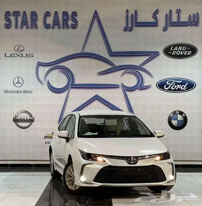 تويوتا كورولا مطور2025اقساط علي جميع البنوك 0