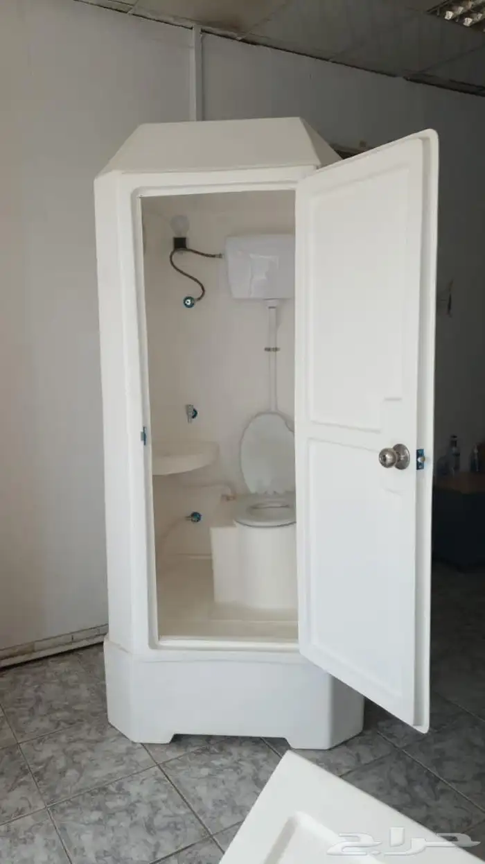 حمامات متنقله فايبر جلاس مقوى طبقتين 1
